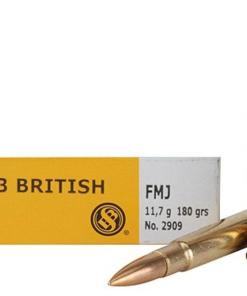Sellier & Bellot Rifle Ammunition .303 British 180 gr FMJ 2440 fps - 20/box