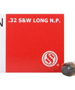 Sellier & Bellot Pistol & Revolver Ammo .32 S&W Long 100 gr LRN 50/Box