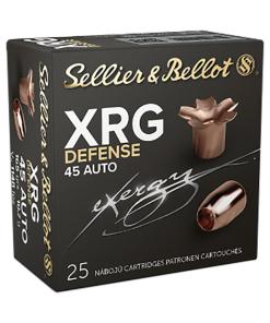 Sellier & Bellot XRG Defense Handgun Ammunition .45 ACP 165gr HP 1148 fps 25/ct