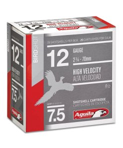 Aguila Ammunition 12ga Birdshot 2.75 inch Shotgun Shells - #7.5 Shot | 1.25oz | 1330 fps | 25rd Box