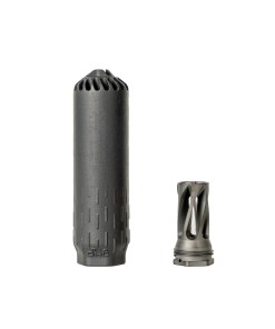 Huxwrx FLOW 6K Suppressor + Flash Hider - Black