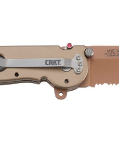 CRK M16-14D TANTO SERRATED FDE