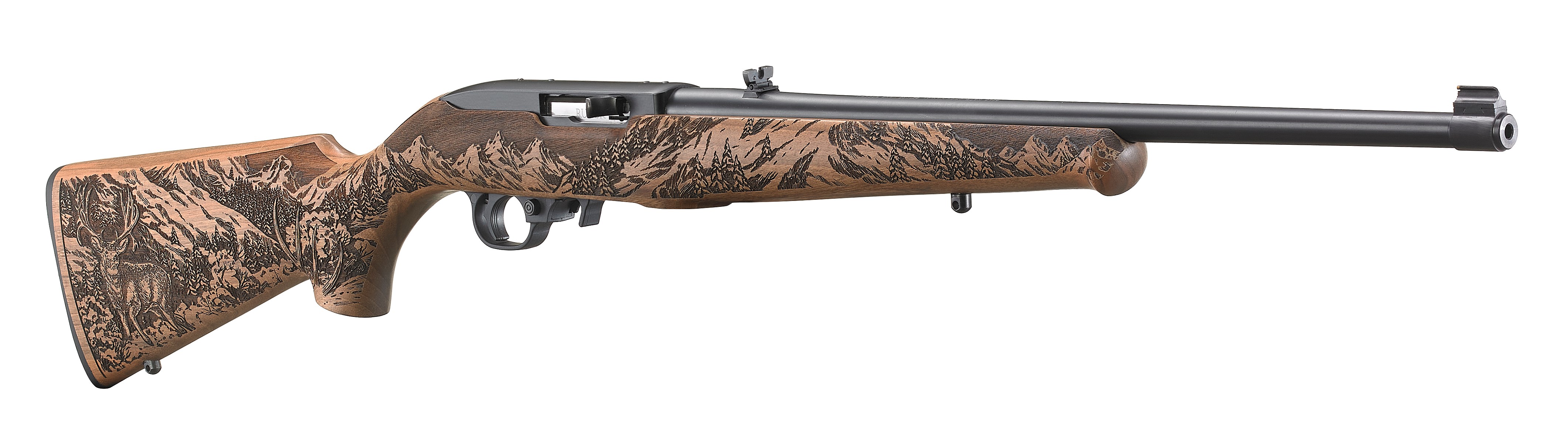 RUGER 10/22 MULE DEER 22LR BL/WD #
