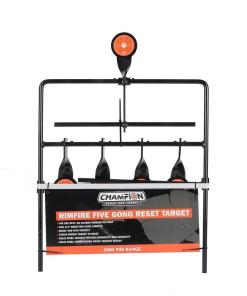 Champion Rimfire Five Gong Auto Reset Target Steel Card