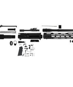 TacFire 10.5" Unassembled AR 300 Blackout Pistol Build Kit with Lower Parts Kit