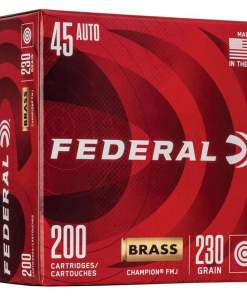 Federal Champion Training Handgun Ammunition .45 ACP 230 gr FMJ 890 fps 200/ct