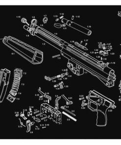 TekMat 12x36 Gun Cleaning Mat - Heckler & Koch MP5