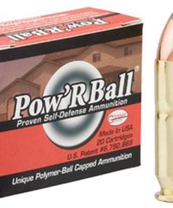 Glaser Pow'RBall Handgun Ammunition  .45 ACP 165 gr JHP 1225 fps 20/box