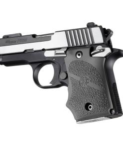 Hogue Rubber Handgun Grips with Finger Grooves Slate Grey for Sig Sauer P938