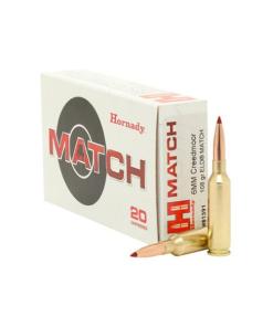Hornady Match Rifle Ammunition 6mm Creedmoor 108 gr ELD 2660 fps 20/ct