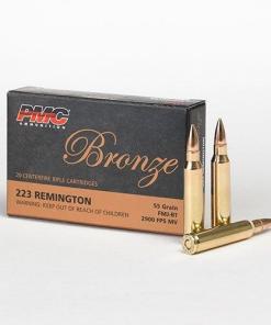 PMC Bronze Rifle Ammunition .223 Rem 55 gr FMJ 2900 fps 20/ct