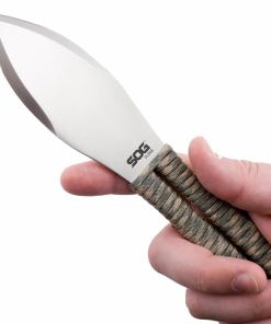 SOG Fling Throwing Knives 2.8" Blade Green and Tan Paracord Wrapped Set of 3
