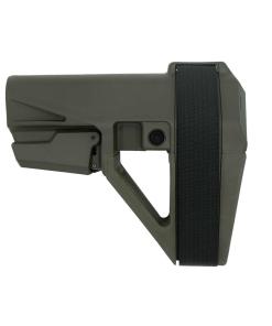 SB Tactical SBA5 Pistol Stabilizing Brace 5-Position Adjustable for AR-15 OD Green