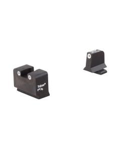 Trijicon Bright & Tough Suppressor Sight Set for Sig Saer 9mm/.357 SIG Green with White Front and Rear