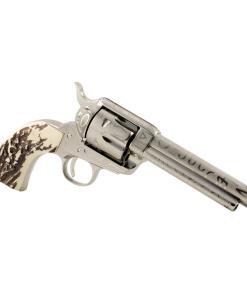 Taylor & Co 1873 Cattle Brand Engraved Handgun .357 Mag 6rd Capacity 5.5" Barrel Stag Grip