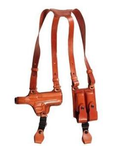 Tagua Gun and Mag Shoulder Holster for Cold 45 Brown RH