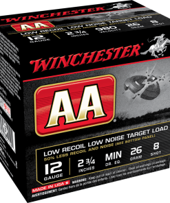 Winchester AA Target 12 ga 2-3/4" 2-1/2 dr 9/10 oz #8  - 25/ct