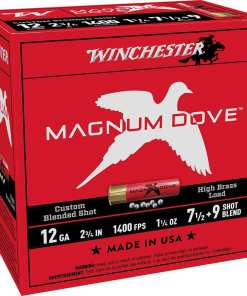 Winchester Magnum Dove Shotshells 12 ga 2-3/4" 1-1/4 oz 1400 fps #7.5 & #9 25/rds