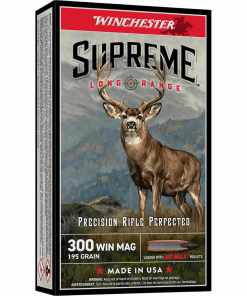 Winchester Supreme Long Range Rifle Ammunition .300 Win Mag 195gr PT 2900 fps 20/ct