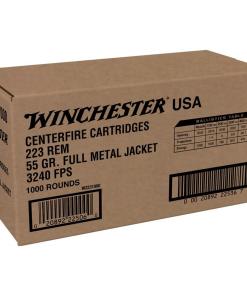 Winchester USA Lake City Rifle Ammunition .223 Rem 55 gr. FMJ 3240 fps 1000/ct (Bulk)