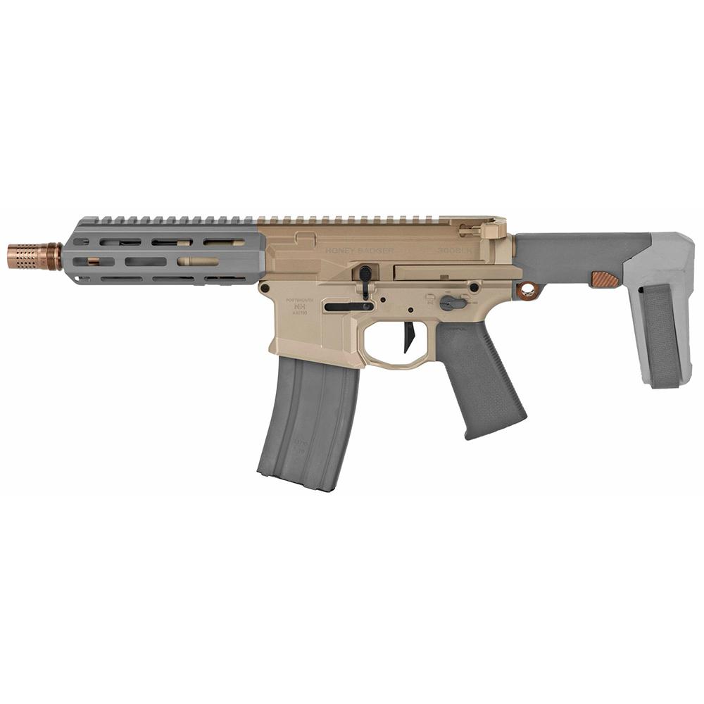 Q Honey Badger Pistol .300 BLK 30rd Magazine 7" Barrel 1:5 Twist 6" MLOK Handguard